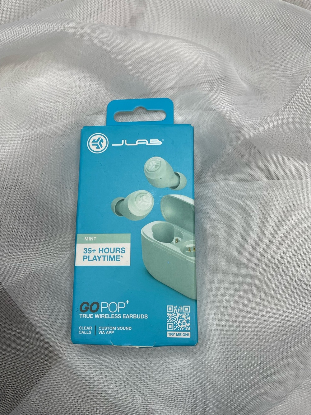 JLab Go Pop+ True Wireless Earbuds in Mint